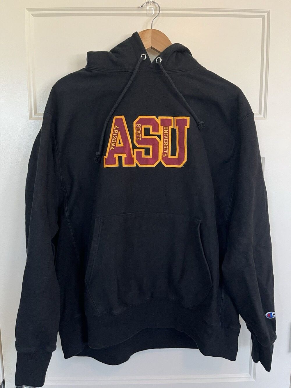 Champion Arizona State ASU Reverse Weave Pullover Hoodie Sweatshirt Black XL